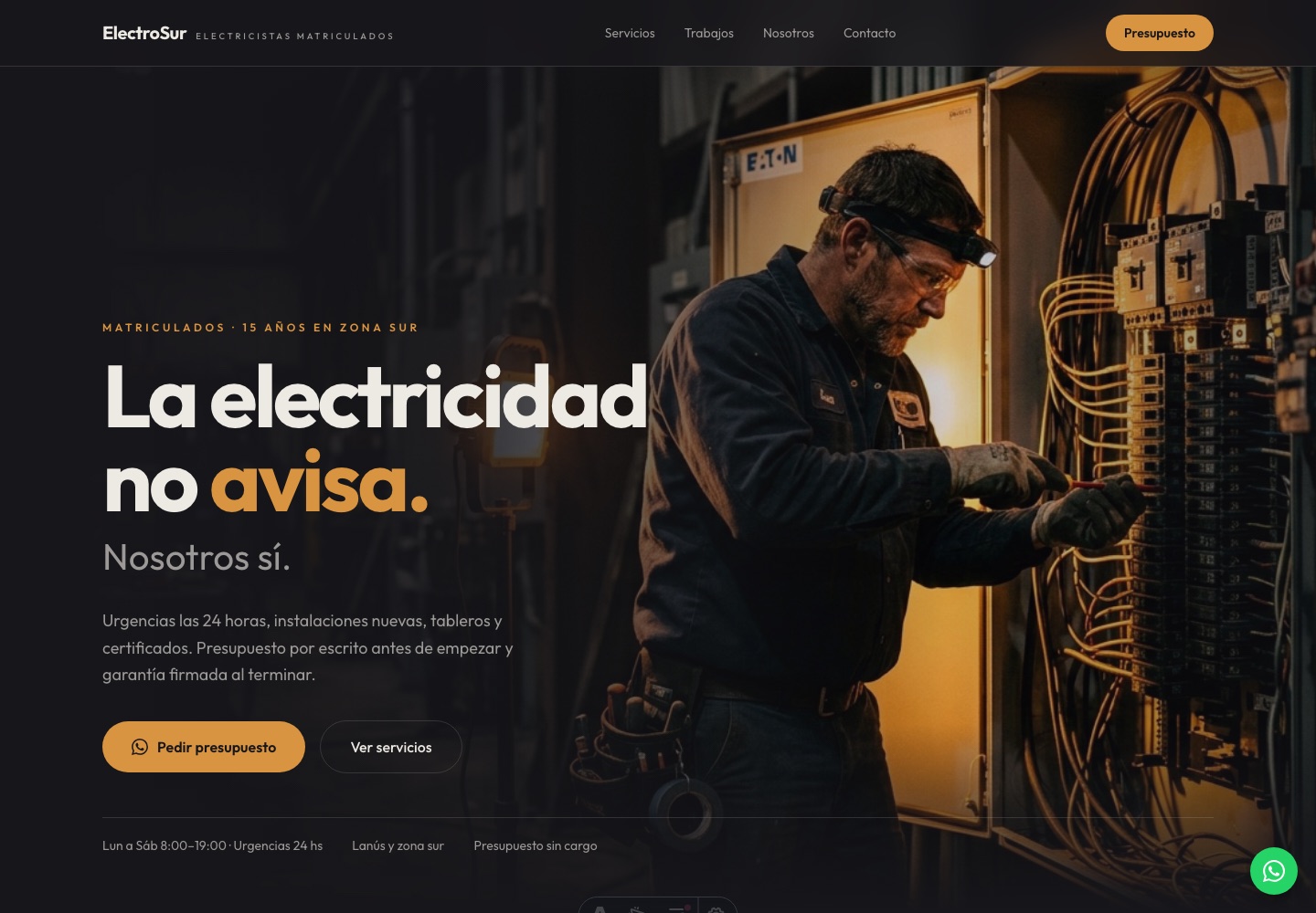 Web de ElectroSur